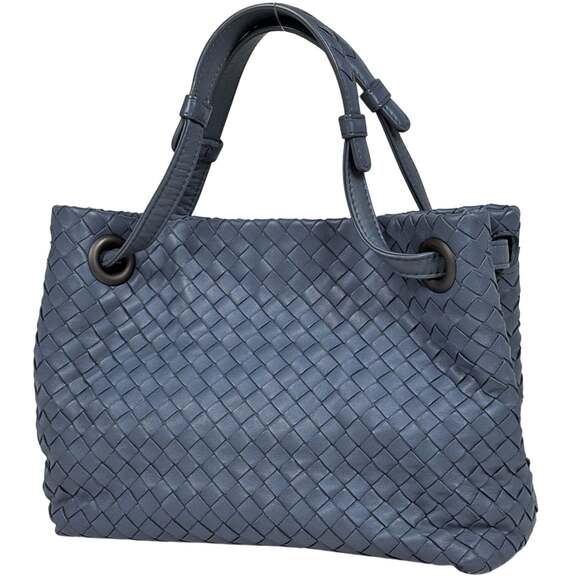Bottega Veneta Handbags - BOTTEGA VENETA Blue Leather Intrecciato Bag